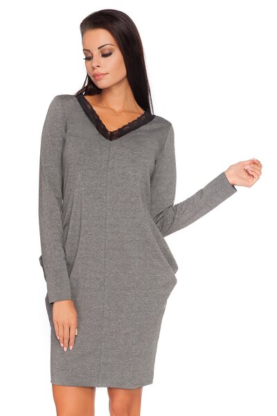 Bawełniana sukienka z kieszeniami po bokach