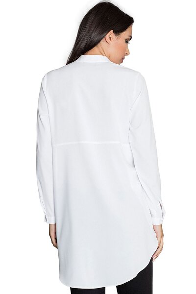 Sukienka koszulowa w białym kolorze