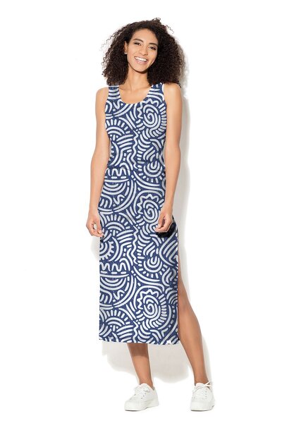 Wzorzysta sukienka maxi