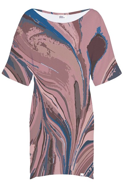 Ciemno brązowa sukienka midi