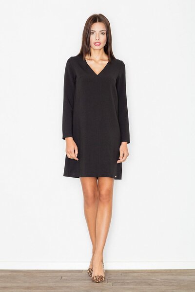 Luźna sukienka w czarnym kolorze