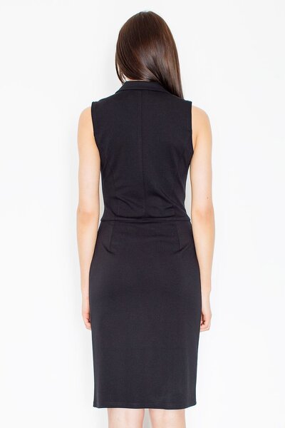 Żakietowa sukienka w czarnym kolorze