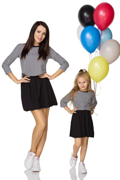 Czarna sukienka z kolekcji mama i córka