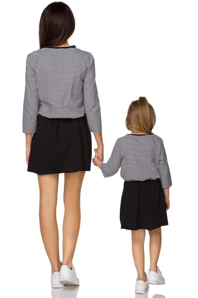 Czarna sukienka z kolekcji mama i córka