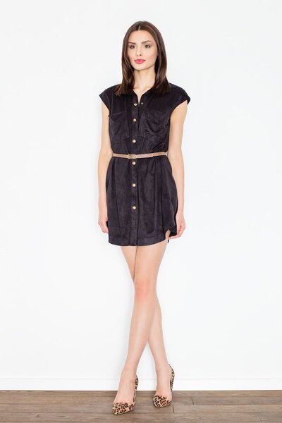 Sukienko-tunika w czarnym kolorze