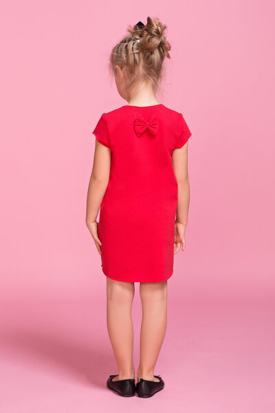 Czerwona sukienka mini z kolekcji mama i córka