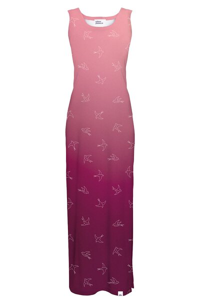 Długa sukienka w czerwono-bordowym kolorze