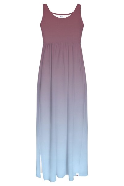 Sukienka w dwóch kolorach na ramiączkach
