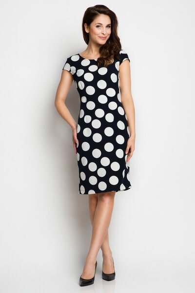 Dopasowana sukienka midi o ołówkowym fasonie