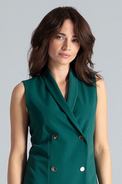 Kopertowa sukienka w kolorze zielonym