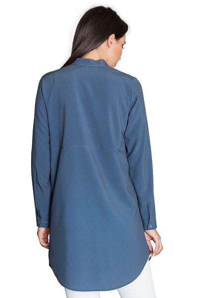 Sukienka koszulowa w granatowym kolorze