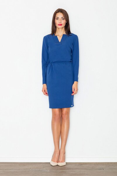 Sukienka midi w granatowym kolorze