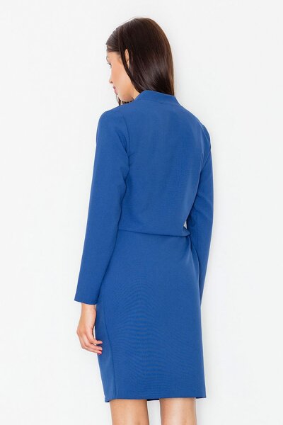 Sukienka midi w granatowym kolorze