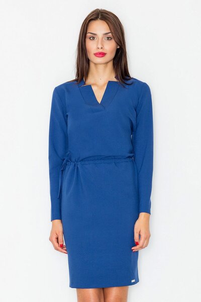 Sukienka midi w granatowym kolorze