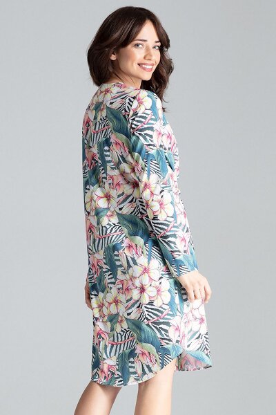 Koszulowa sukienka zapinana z przodu