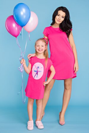 Prosta letnia sukienka z kolekcji mama i córka Prosta letnia sukienka z kolekcji mama i córka