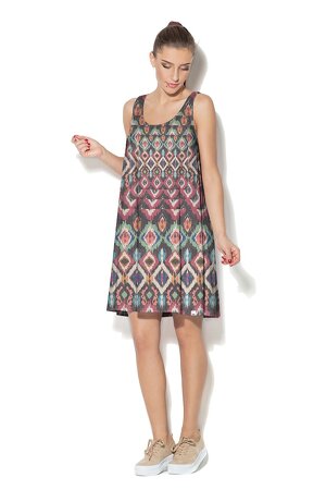 Sukienka na ramiączkach w kolorze i stylu boho Sukienka na ramiączkach w kolorze i stylu boho