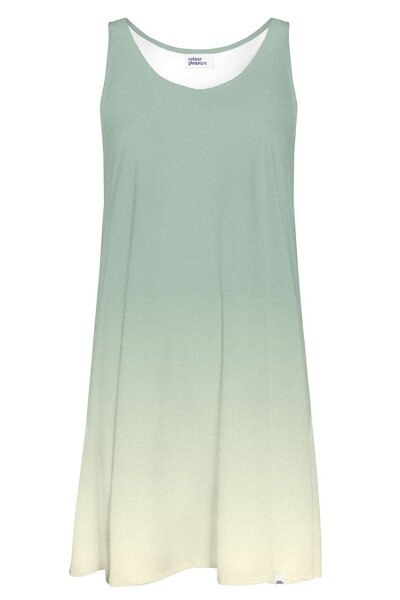 Letnia sukienka w odcieniach zieleni i żółtego