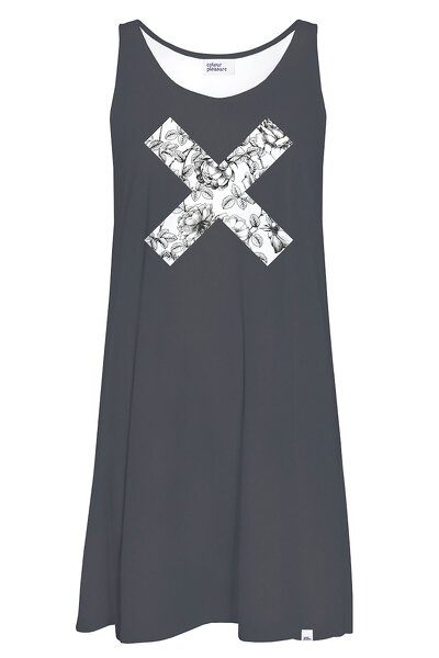 Sukienka na ramiączkach z elementem artystycznym