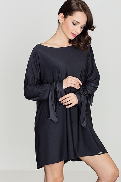 Czarna luźna sukienka