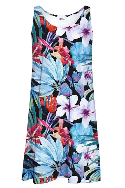 Letnia sukienka na ramiączkach w kwiaty