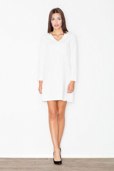 Luźna sukienka w kolorze ecru