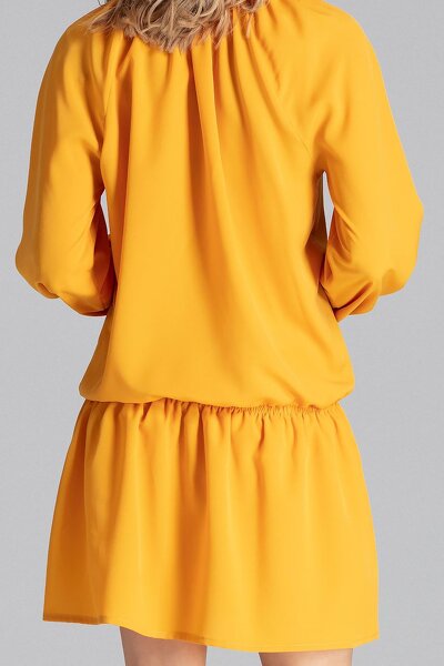 Sukienko-tunika w musztardowym kolorze