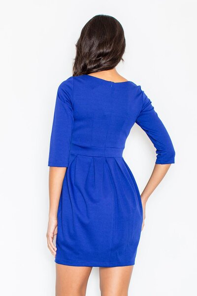 Niebieska sukienka bombka