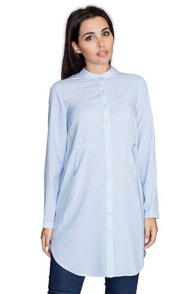 Sukienka koszulowa w niebieskim kolorze