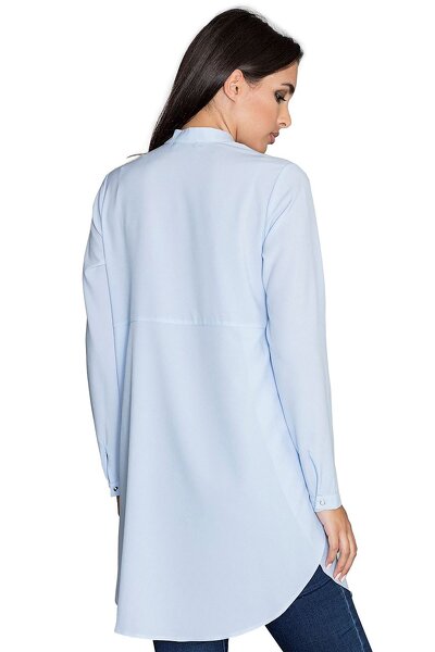 Sukienka koszulowa w niebieskim kolorze