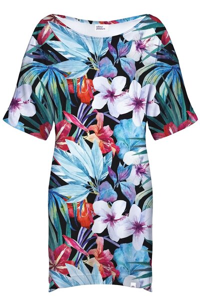 Sukienka w niebieskie kwiaty