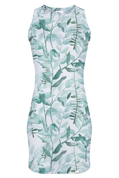 Seledynowa sukienka mini