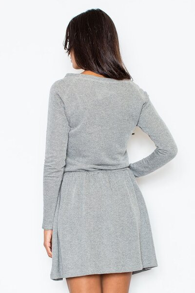 Sportowa sukienka w ciemno szarym kolorze