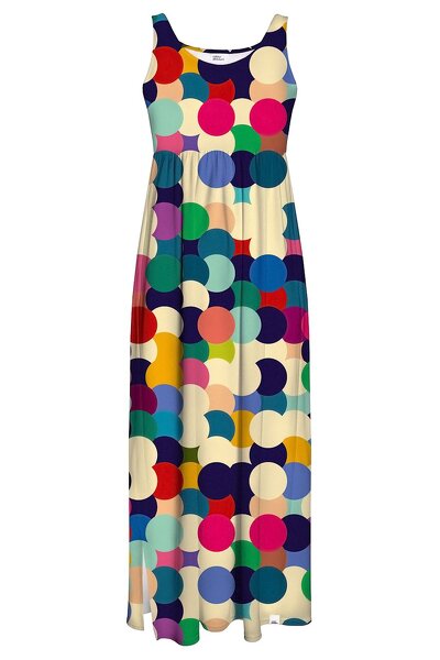 Sukienka na lato w kolorowe kropki