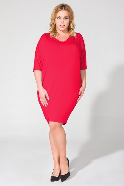 Czerwona sukienka size plus