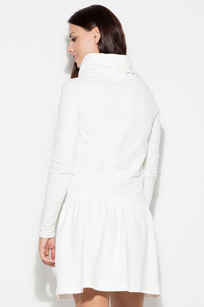 Sukienka z golfem w kolorze ecru