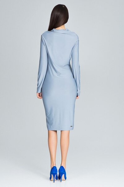 Dopasowana sukienka w kolorze szarym