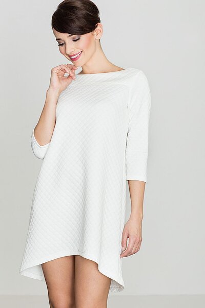 Sukienka asymetryczna w kolorze ecru