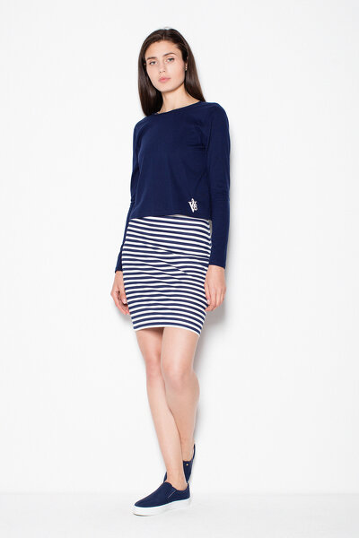 Komfortowa sukienka z bluzą wiązaną na karku