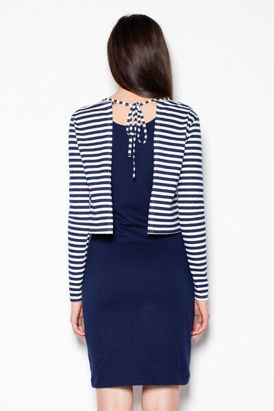 Komfortowa sukienka z bluzą wiązaną na karku