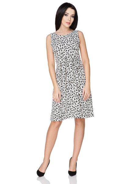 Sukienka rozkloszowana z kokardą