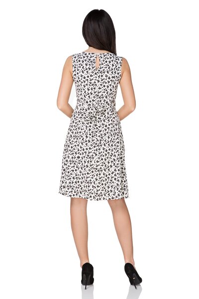 Sukienka rozkloszowana z kokardą