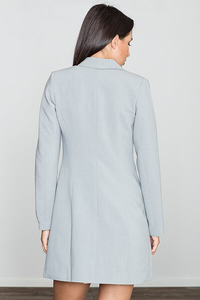 Żakietowa sukienka mini w szarym kolorze