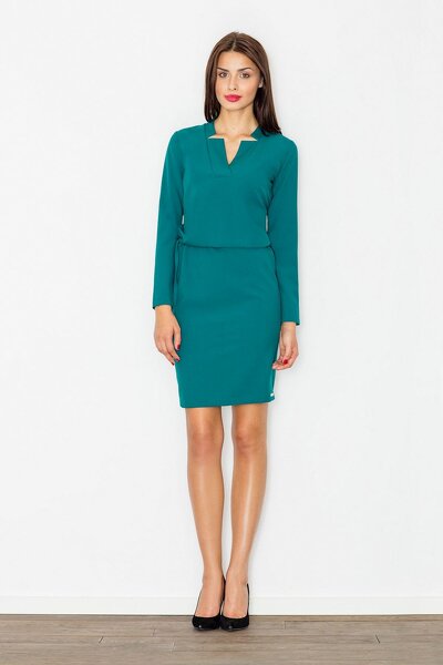 Sukienka midi w zielonym kolorze