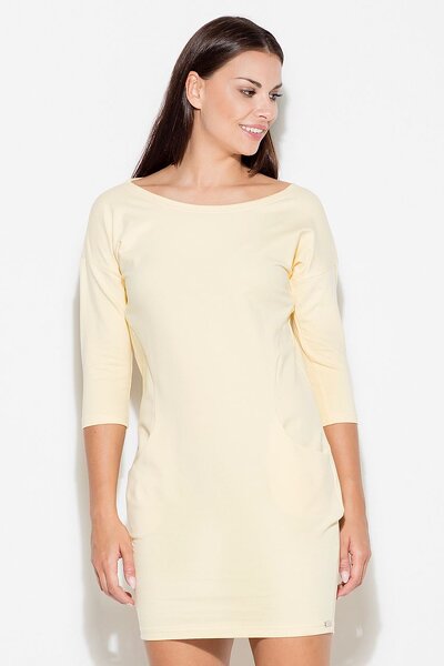 Sportowa sukienka w żółtym kolorze